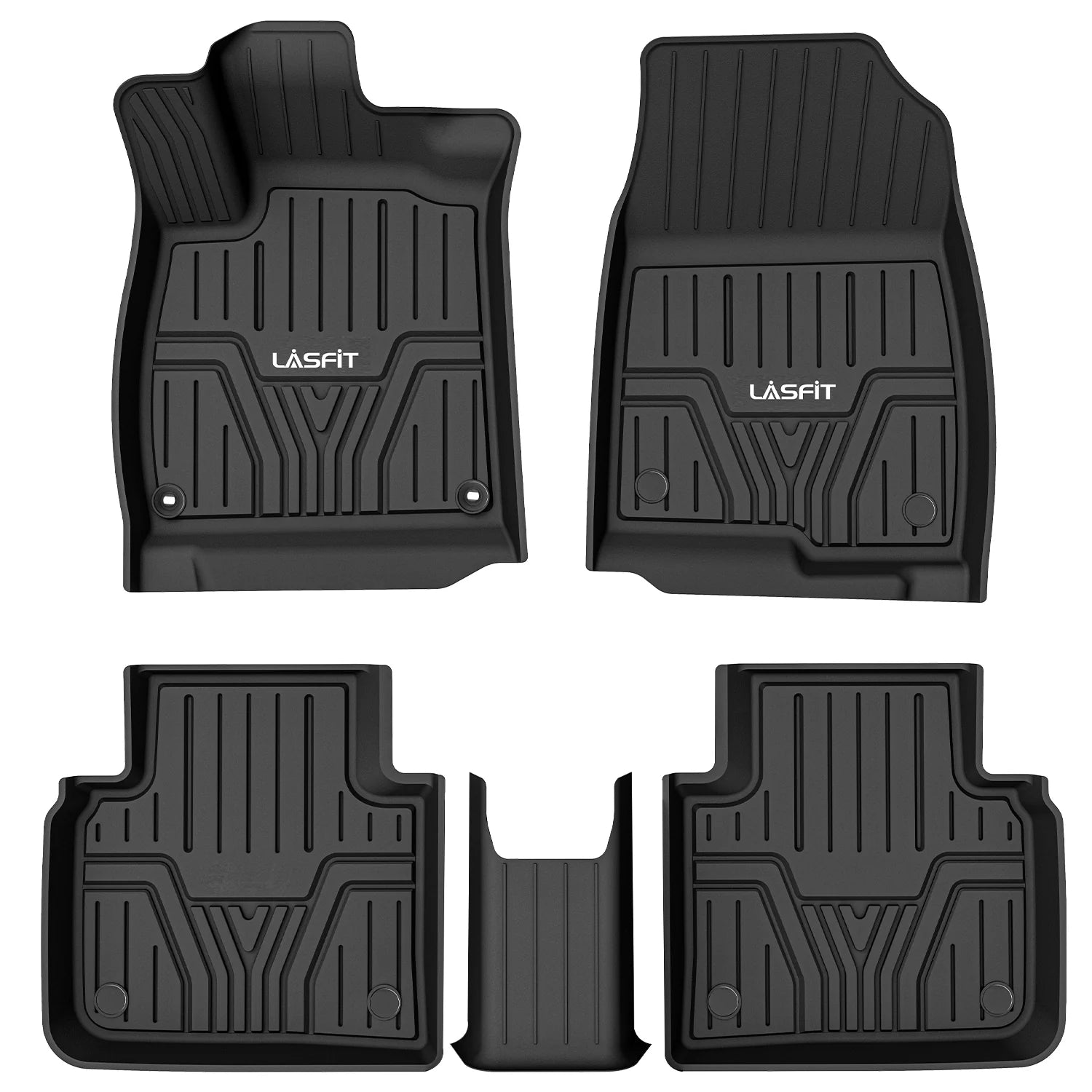 thumbnail image 2 of WeatherTech FloorLiner Mats For Honda Accord – 1st & 2nd Row – TPE, Black 2 of 5