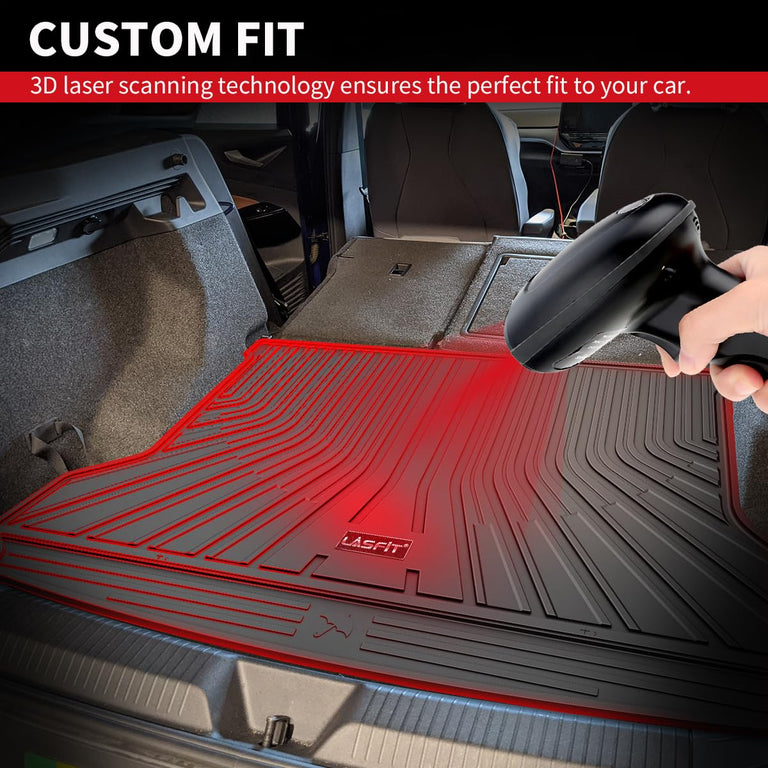 LASFIT LINERS Cargo Mat Fit for Volkswagen ID.4 2024 2023 2022 2021 All Weather TPE Trunk Liners