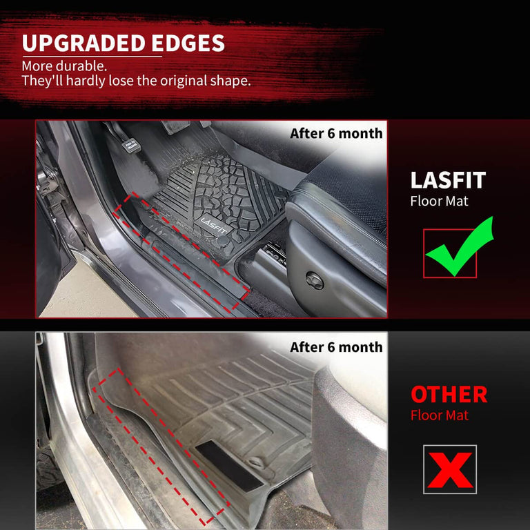 LASFIT LINERS Cargo Mat Fit for Volkswagen ID.4 2024 2023 2022 2021 All Weather TPE Trunk Liners