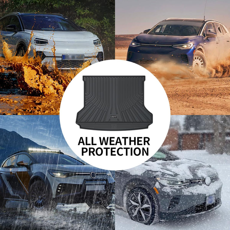 LASFIT LINERS Cargo Mat Fit for Volkswagen ID.4 2024 2023 2022 2021 All Weather TPE Trunk Liners