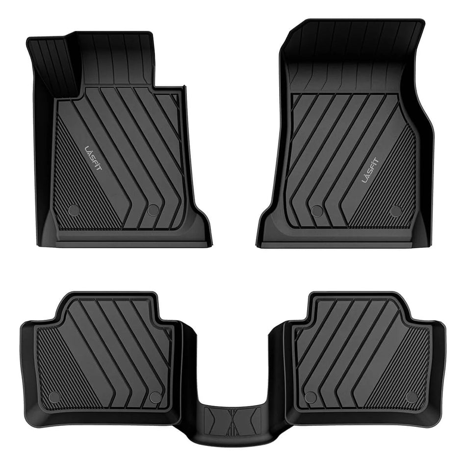 LASFIT LINERS Custom Floor Mats Fits for 2013-2018 BMW 3 Series 320i 328d 328i 330e 330i 335i 340i, RWD Sedan Only (Not Fit for 335is, X-Drive, GT), All Weather TPE Upgraded 2 Rows Set Liners