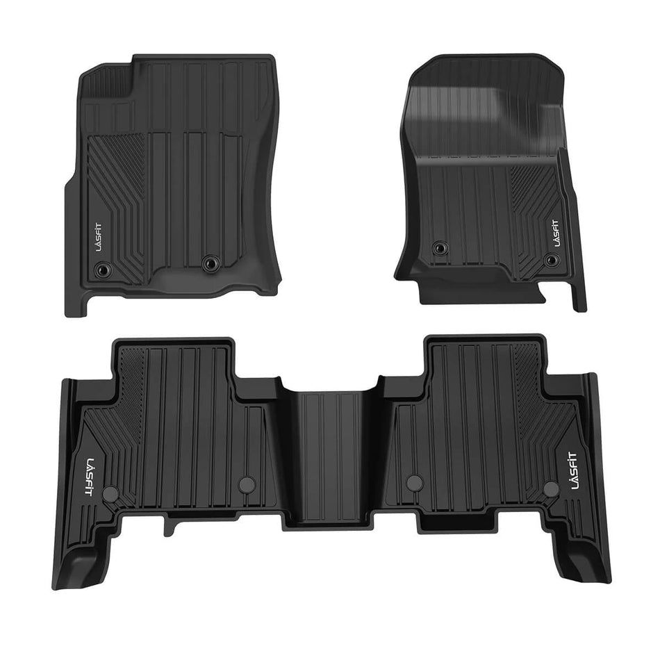 LASFIT LINERS Floor Mats Fit for 2014-2023 Lexus GX460 & 2014-2024 Toyota 4Runner Custom Fit TPE All Weather Floor Liners 1st & 2nd Row Car Mats, Black