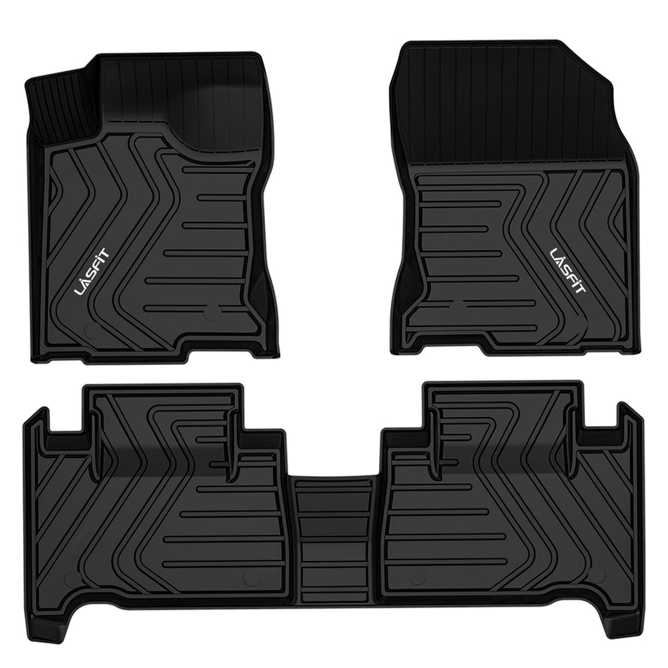 LASFIT LINERS Floor Mats Fit for 2015-2021 Lexus NX200t NX300 NX300h, All Weather Guard Custom TPE Floor Liners, Front & Rear Rows, Black