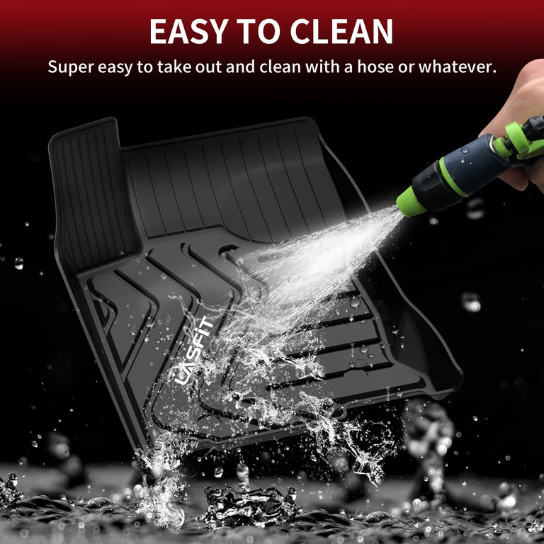 LASFIT LINERS Floor Mats Fit for 2015-2021 Lexus NX200t NX300 NX300h, All Weather Guard Custom TPE Floor Liners, Front & Rear Rows, Black