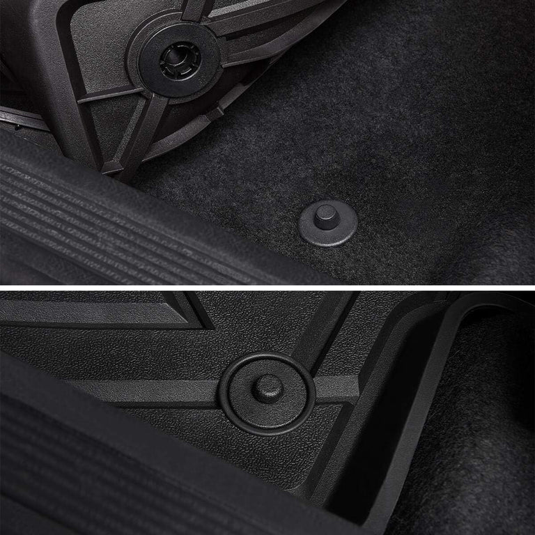 LASFIT LINERS Floor Mats Fit for 2020-2024 Ford Explorer 6 Passenger TPE All Weather Car Liners,1st 2nd and 3rd Rows Full Set