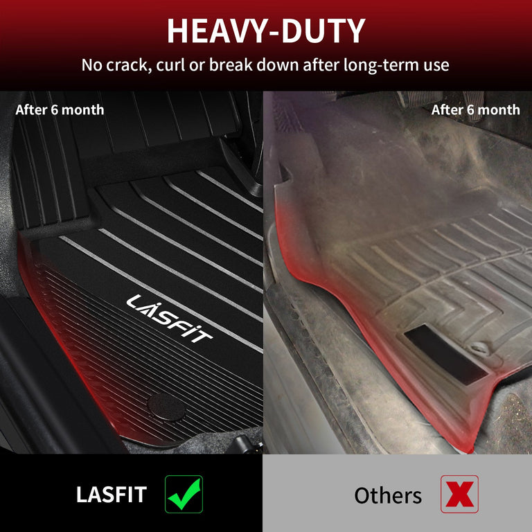 LASFIT LINERS Floor Mats Fit for BMW X2 2018-2023, All Weather TPE Custom Fit Floor Liners