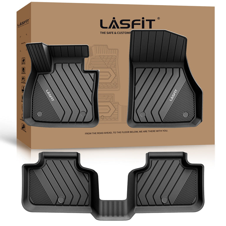 LASFIT LINERS Floor Mats Fit for BMW X2 2018-2023, All Weather TPE Custom Fit Floor Liners