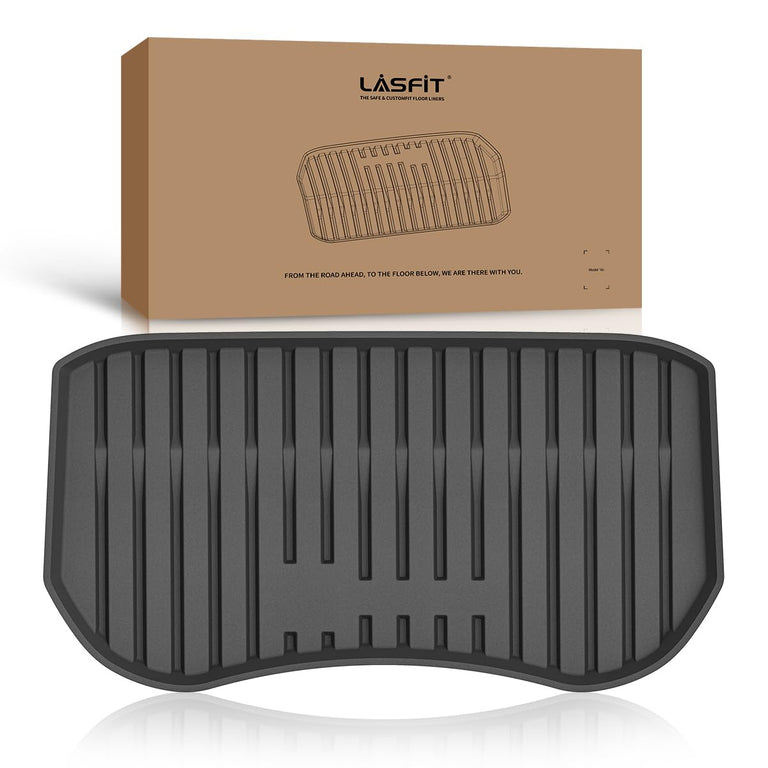 LASFIT LINERS Front Trunk Mats for Tesla Model Y 2024 2023 2022 2021 2020, All Weather Frunk Mats TPE Cargo Liner Custom Fit Cargo Mat