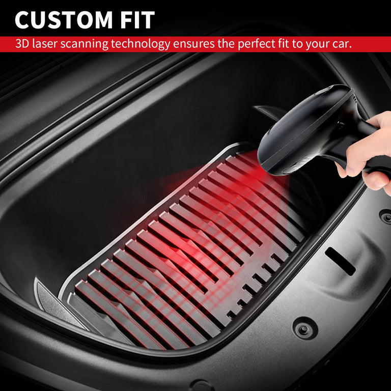 LASFIT LINERS Trunk Mats Front Trunk Liner for Tesla Model Y 5 Seat 2020-2024 TPE All Weather Rear Trunk Storage Mat Custom Fit Cargo Liners (Set of 3 Mats 2020+)