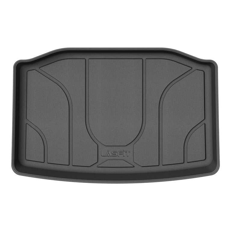LASFIT LINERS Trunk Storage Mats for Tesla Model Y 2024-2020, Rear Trunk Well Liner All Weather TPE Custom Fit Cargo Mat (Only Fit for 5-Seat)