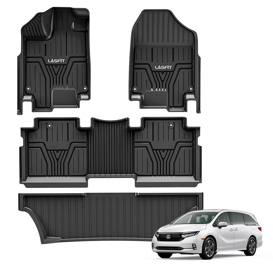 LASFIT LINERS Ford Fusion 2017-2020 Custom Fit Floor Mats TPE Car Liners
