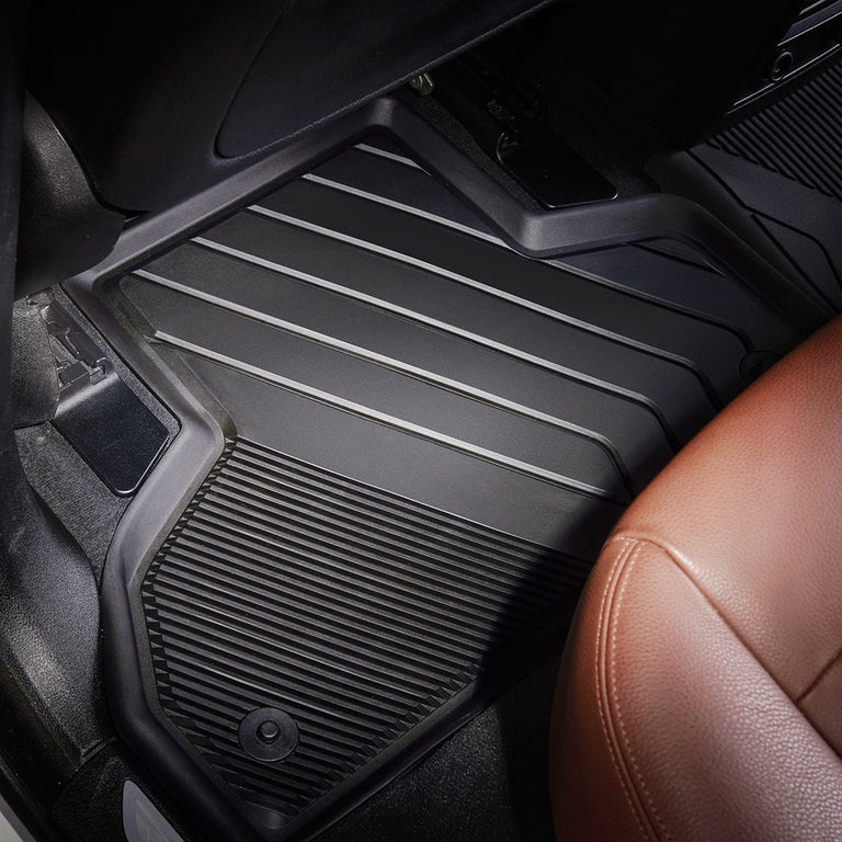 LASFIT LINERS Floor Liners for BMW X5 2014-2018 All Weather Custom Fit Unique Pure Car TPE Floor Mats Front & 2nd Set Liners, Black