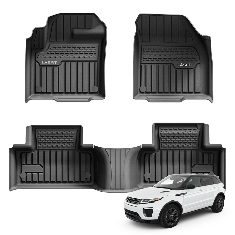 LASFIT LINERS Floor Mats Fit for 2011-2019 Land Rover Range Rover Evoque, Fit 5 Door and Coupe (Not for Convertible) All Weather Car Liners