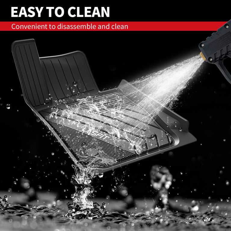 LASFIT LINERS Floor Mats Fit for 2019-2024 BMW 3 Series 320i 330i 330i xDrive RWD Sedan Only, All Weather TPE Car Mats 1st & 2nd Seat Floor Liners