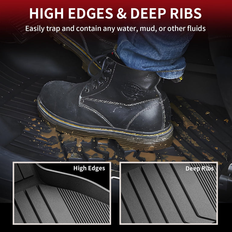 LASFIT LINERS Floor Mats Fit for 2020-2024 BMW X6 All Weather Custom Fit Car Floor Liners