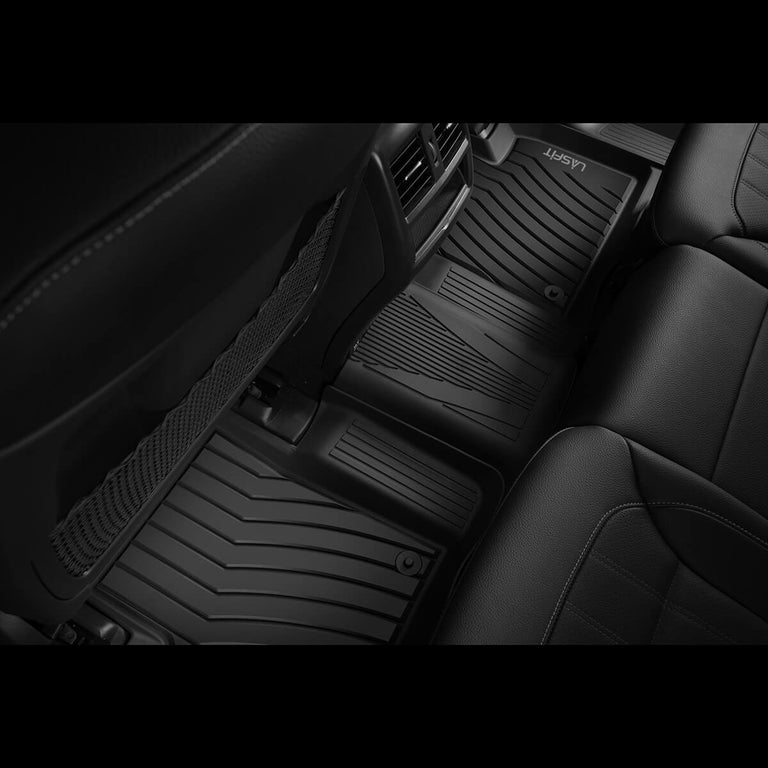 LASFIT LINERS Floor Mats Fits for 2016-2019 Mercedes Benz GLE350 400 43 AMG 450 AMG 500 500e 550 550e 63 AMG S, All Weather TPE Car Liners, 1st & 2nd Row