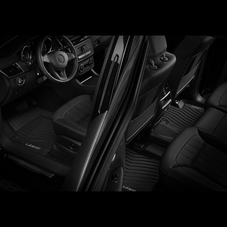 LASFIT LINERS Floor Mats Fits for 2016-2019 Mercedes Benz GLE350 400 43 AMG 450 AMG 500 500e 550 550e 63 AMG S, All Weather TPE Car Liners, 1st & 2nd Row