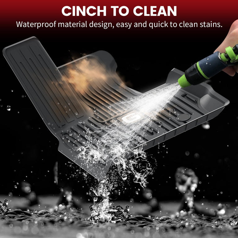 LASFIT LINERS Floor Mats Fits for 2019-2024 Mercedes Benz G Class (G500 G550 G63 AMG), All Weather Guard TPE Car Liners,1st & 2nd Row Set