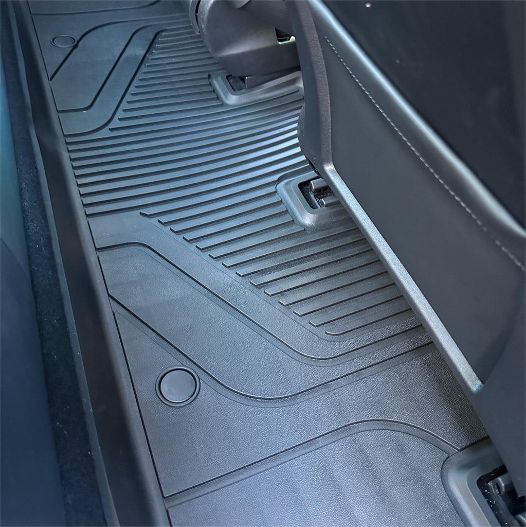 LASFIT LINERS Floor Mats for Tesla Model 3 2021, All Weather Car Mats TPE Custom Fit Floor Liners, Front and Rear 2 Rows Set