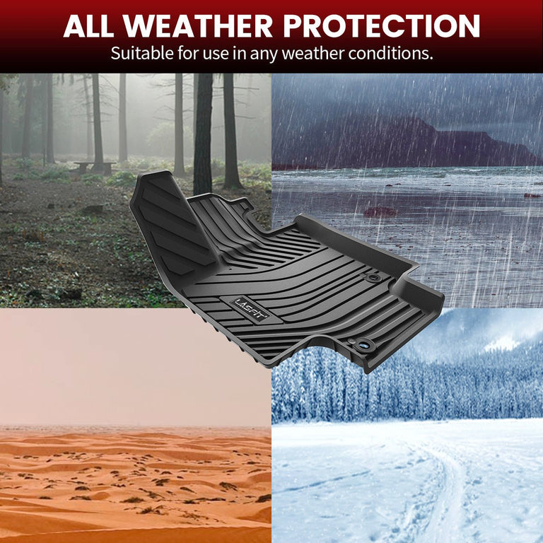 LASFIT LINERS Floor Mats and Cargo Liners Fit for 2020-2024 Toyota Highlander (Not for Hybrid) All Weather TPE Car Liner & Trunk Mat, Limited and Platinum Only